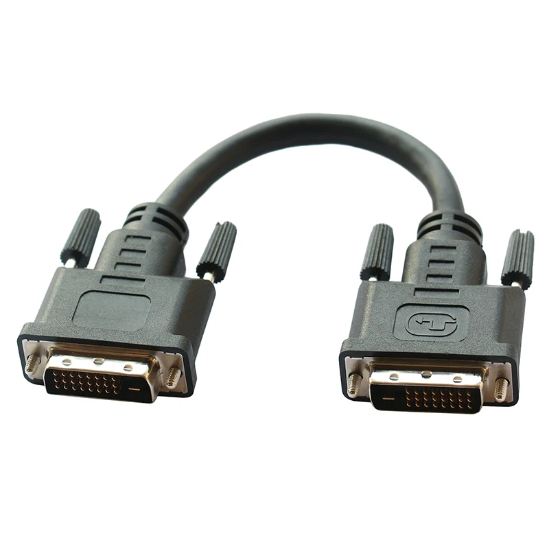 DVI-D 24+ 1 короткий видео кабель мужчин и мужчин M/M для монитора