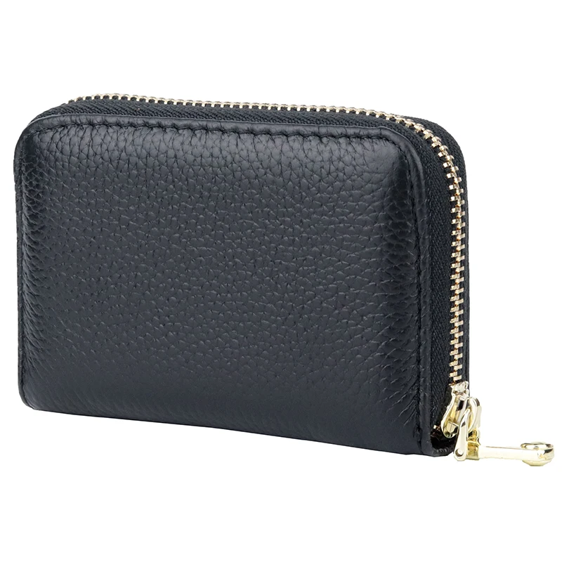 Premium 100% Genuine Leather Unisex Businessmen Card Holders Hot Brand Large Capacity Organ Style Credit Card Wallets Card Case