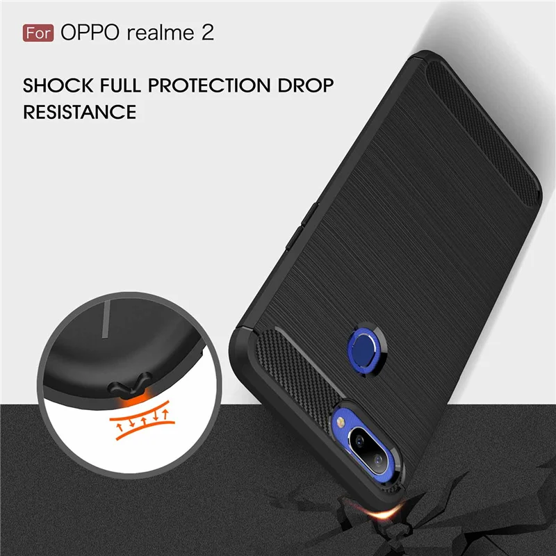 Realme Case Oppo 2 Cover Shockpfoor Armor Rubber Phone For OPPO Silicone Shell Fundas |