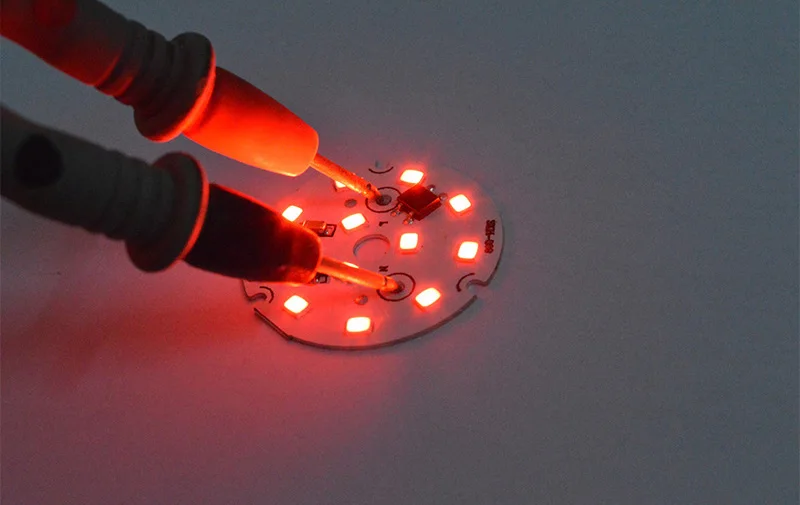10 шт. AC 220V светодиодный pcb источник света SMD2835 3W 5W интегрированный ic драйвер, светодиодный бусины умная ИС(интеграционная схема поверхностного монтажа, красный цвет зеленый, синий светодиодный светильник для светодиодный лампы