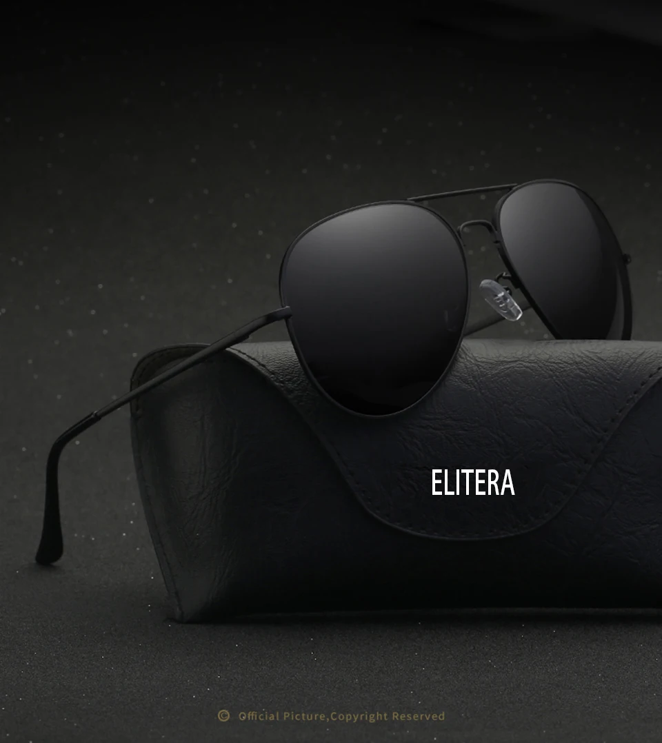 ELITERA, новинка, поляризационные солнцезащитные очки для мужчин/женщин, Ретро стиль, пилот, высокое качество, поляризационные линзы, фирменный дизайн, солнцезащитные очки для женщин