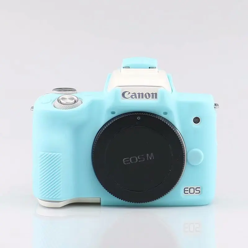 Силиконовая кожа брони чехол для корпуса протектор Canon EOS M50 цифровая камера