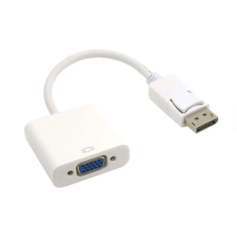 Новый DP display port Source to VGA охватывающий утопленный разъем монитор кабель проектора