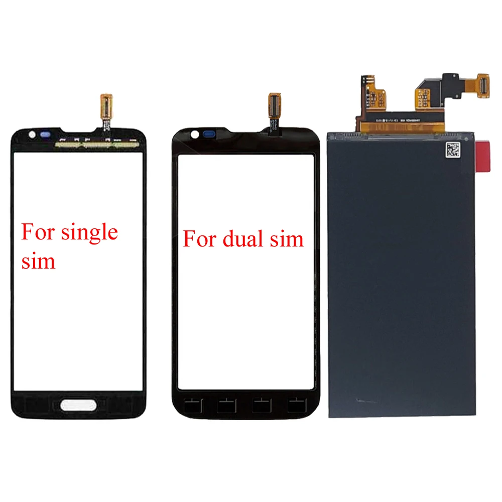 Для LG L90 одна sim D405 D415 или две D410 сенсорный экран дигитайзер Сенсорная панель +
