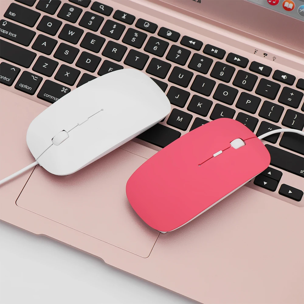 Ультратонкая Проводная usb-мышь 1600 DPI бесшумная кнопка для ноутбука ПК MacBook Air Pro |