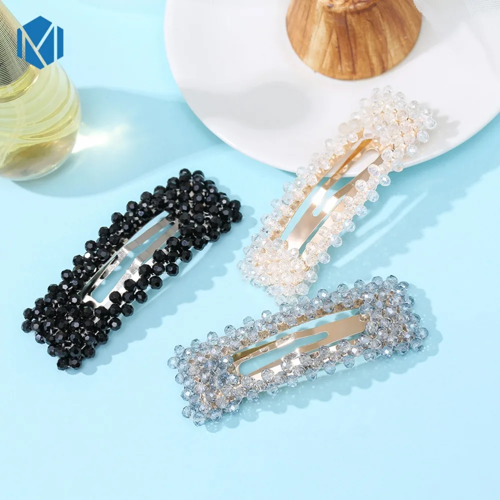 Заколки для волос 1 шт. корейские элегантные женские аксессуары с кристаллами