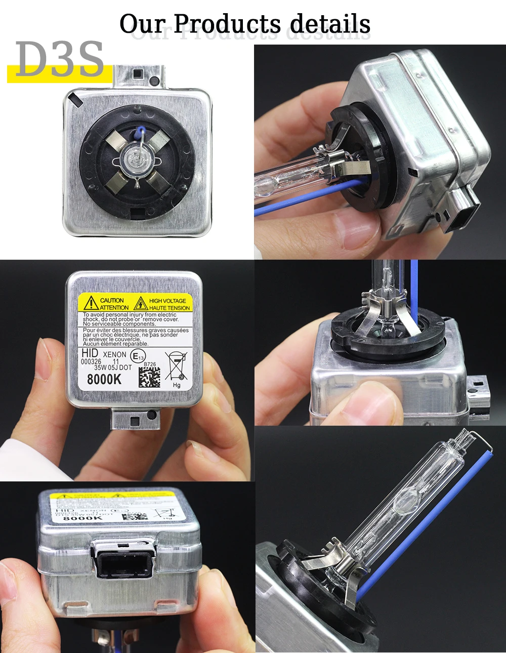 D3S D3C 35 W автомобилей HID ксеноновая лампа 4300 K-10000 K 12 V Замена для Osram Philips GE Bosh Совместимость с 9285 304 244 42302 66340
