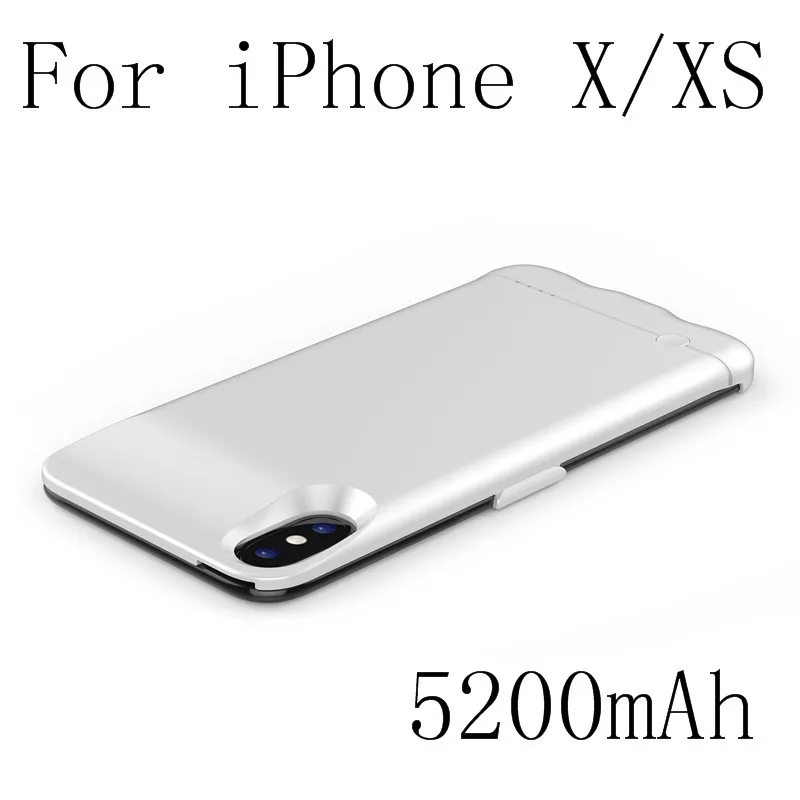 iXS-White Чехол для зарядного устройства для iPhone XS Max, тонкий внешний чехол для зарядного устройства, чехол для iPhone XR X Xs, чехол для аккумулятора - Color: iXS-White