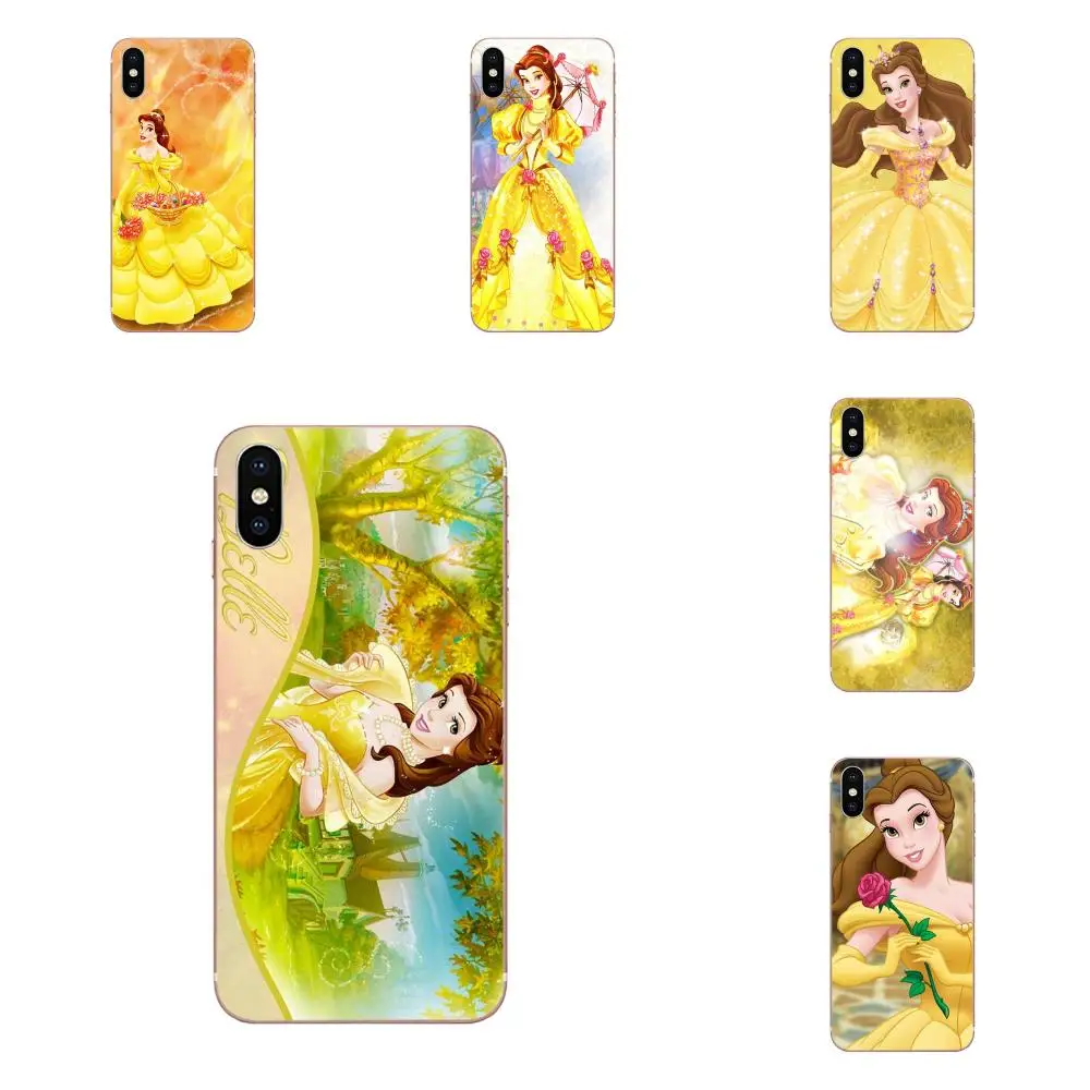 Мягкие Защитные чехлы для тату принцессы Белль кружка Xiao mi 3 4 4C 4i 5 5s 5X6 6X A1 Max x 2 Note