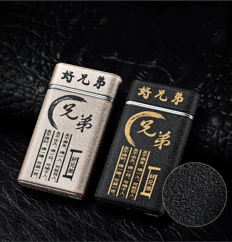Новинка, двойная дуговая зажигательная зажигалка, usb зарядка, импульсная зажигалка, ультратонкая металлическая ветрозащитная электронная зажигалка