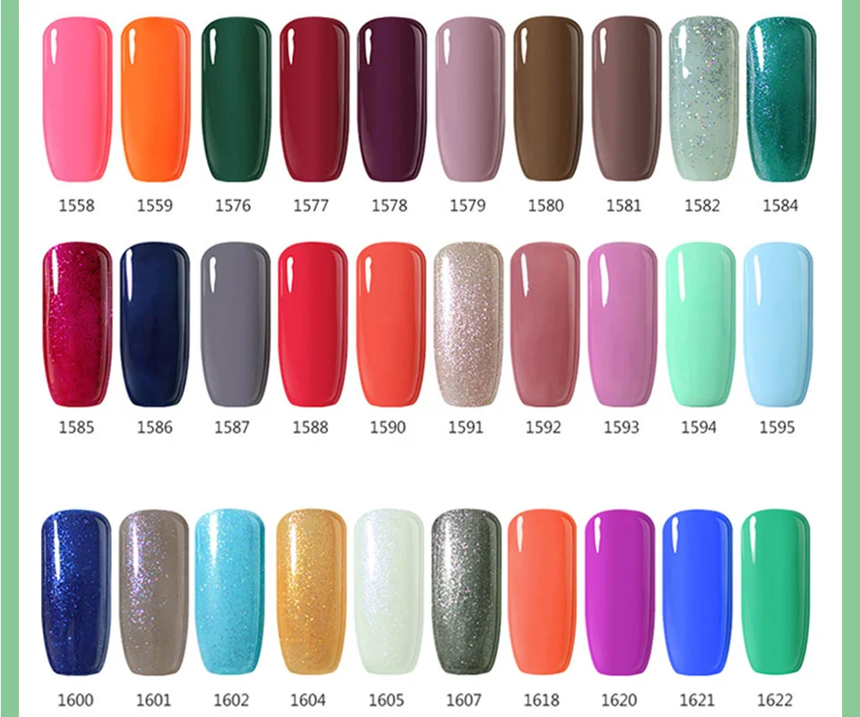 Arte Clavo Гель-лак для ногтей 15 мл зеленая серия гель uv Vernis Гибридный гель лак для маникюра дизайн ногтей Белый Гель-лак замачиваемый