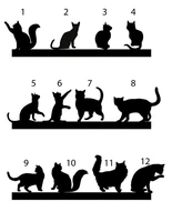 cat cake topper wedding cake topper cats silhouette cupcake toppers