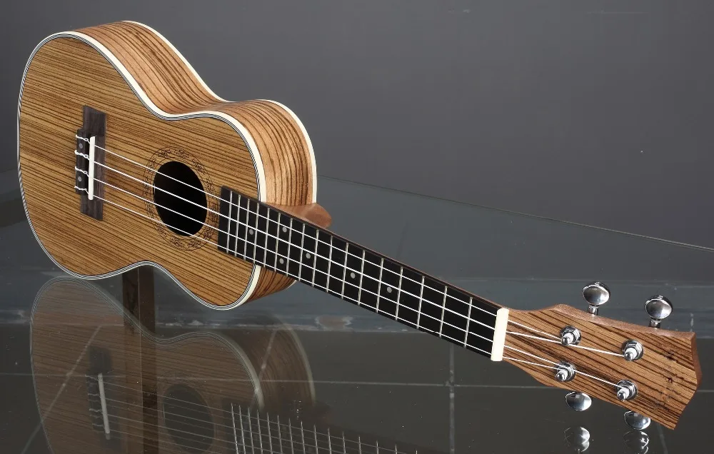 Acouway концертные Гавайские гитары укулеле 23 дюйма Zebra uku Ukelele с ABS связью Гавайские гитары струнный музыкальный инструмент