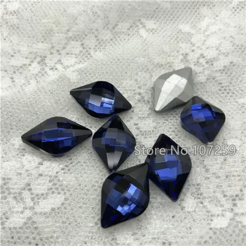 montana TopStone 125 шт. 12 x мм 19 мм стекло кристалл лимон ромб Необычные Камень острым сзади со стразами multi Цвета ювелирных изделий - Цвет: montana