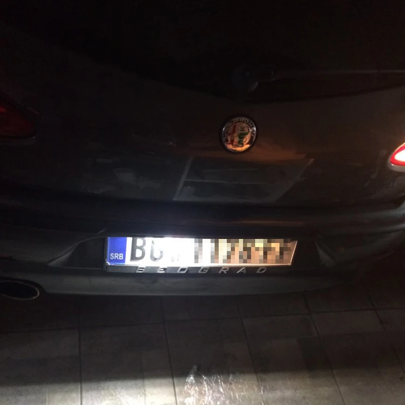 2x 18SMD светодиодный для Alfa Romeo 147 156 159 166 Brera Mito паук номерной знак светильник авто