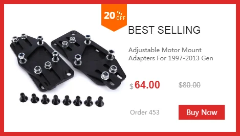 Демпфер двигателя для 92-00 honda Civic заслонки крутящего момента Brace Kit Del Sol SI демпфер крутящего момента BRACE SHOCK MOUNT TT100713