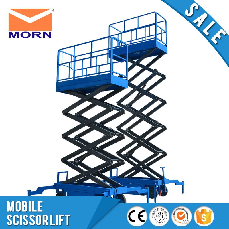 Мобильный ножничный подъемник м 6-8 М AC мощность 500 кг гидравлическая платформа