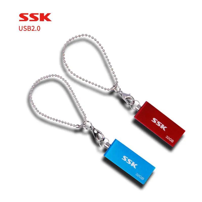 Usb 2.0 16G вращающийся стиль металлический синий и красный 100% водонепроницаемый