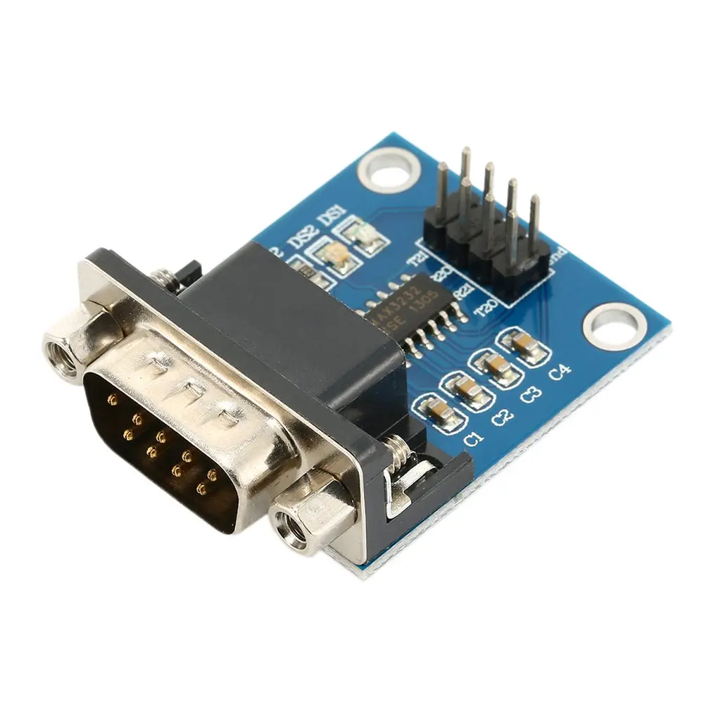 MAX3232 RS232 к TTL Модуль конвертера последовательного порта DB9 разъем MAX232 Diy Kit
