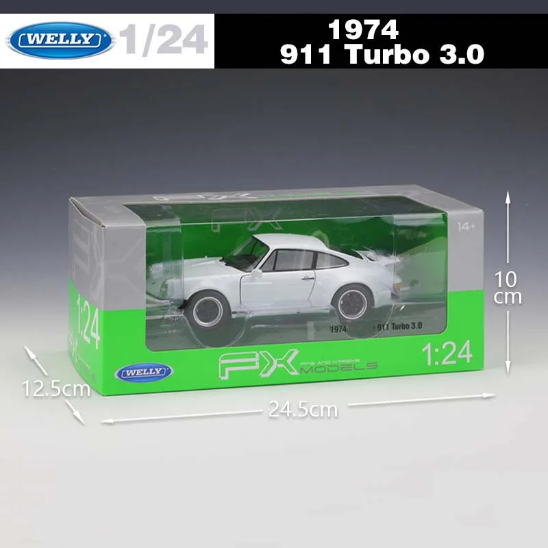 Модель спортивного автомобиля WELLY 1:24 1974 911 Turbo 3 0 модель литая из сплава для детей