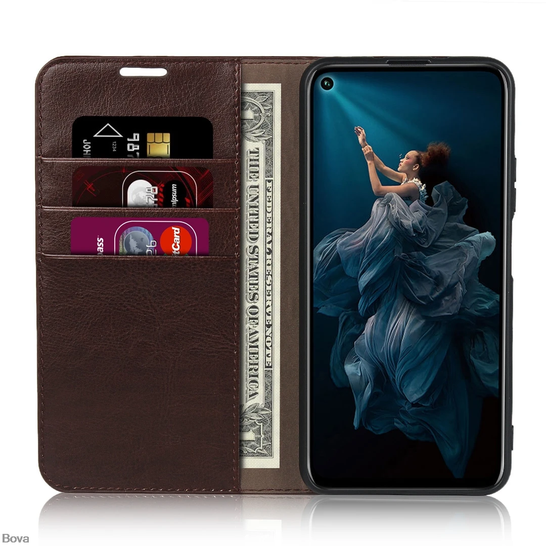 Premium Leather Case for Huawei Honor 20 Pro Honor20 Case Honor 20 flip case card holder cowhide holster Coque Fundas