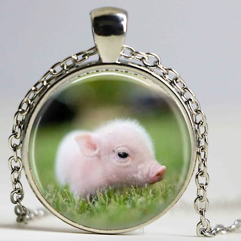 Детское ожерелье-подвеска с логотипом поросенка винтажное ожерелье ручной