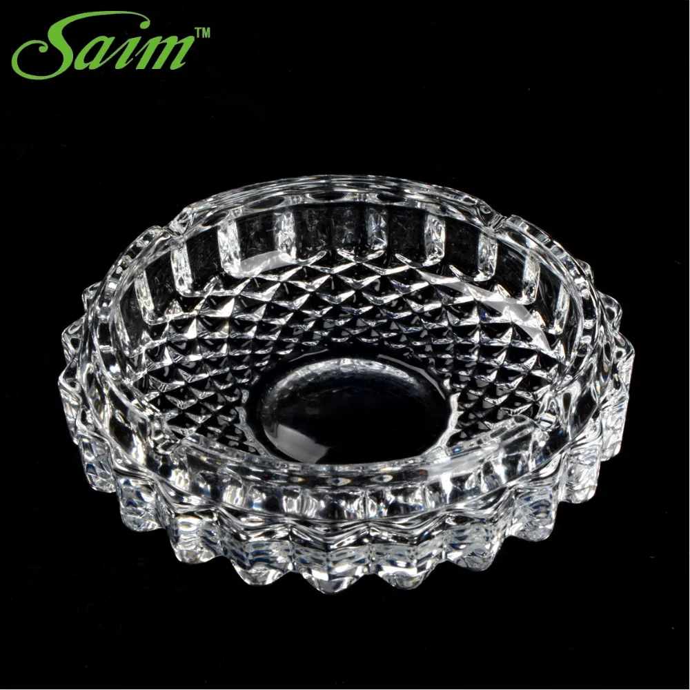 

Household Ash Tray Accessories Glass Ashtray For Men Home Decorative Round Cigar Ashtrays for Cars Homes Ashtray