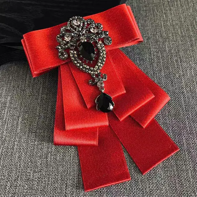 Handmade Bow Tie Мужская Женская рубашка с воротником и галстуком-бабочкой, сплав, горный хрусталь, кристалл, галстук для свадебной вечеринки, галстук, бизнес эластичная лента, галстук-бабочка - Цвет: Handmade Bow Tie