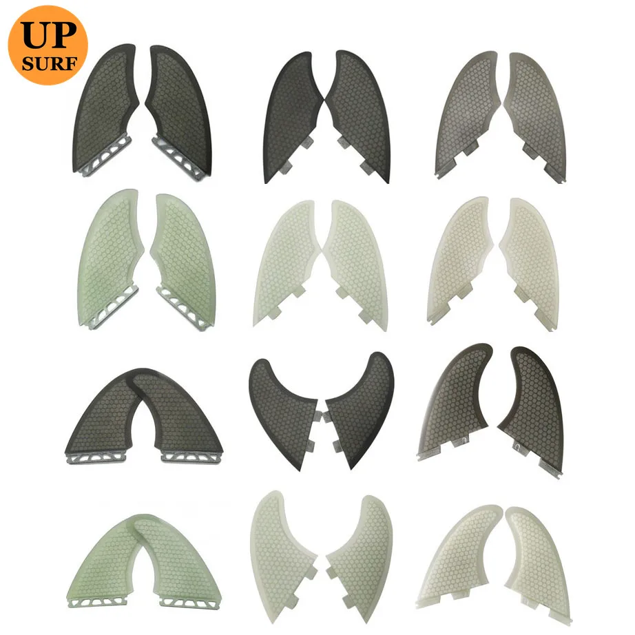 Fins FCS Keel Fins/Future /FCS2 black white color Fiberglass Honeycomb twin fins set surfboard accessories free shipping surfboard fins high quality honeycomb future fins in surfing quilhas fins