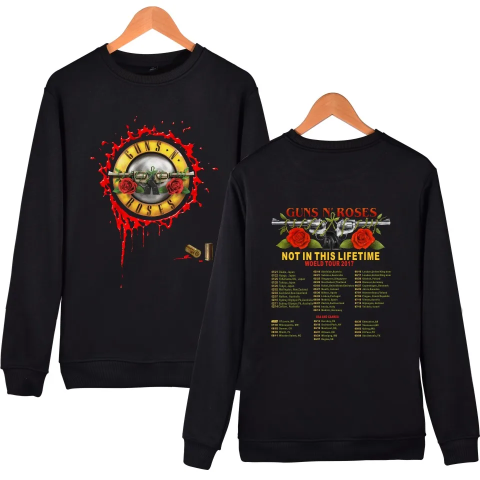 Рок-группа GUNS N ROSES толстовка осень зима модные толстовки с длинным рукавом толстовки для мужчин и женщин хип-хоп спортивный костюм Топы Одежда