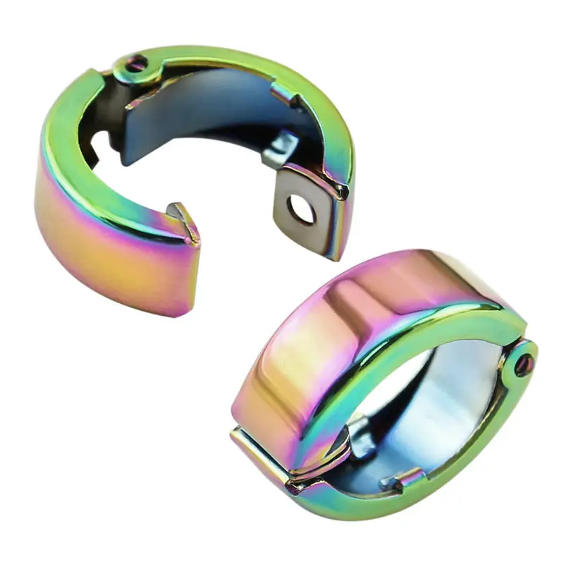 

1 Pair Stainless Steel Clip Earrings Without Pierced Ear Clip Simple Style Non Piercing Round Ear Accessories Fashion Bijoux