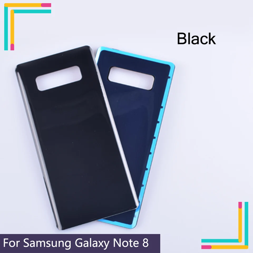 50 шт./лот для Samsung Galaxy Note 8 Note8 N950 N950F Корпус Крышка батарейного отсека задняя крышка