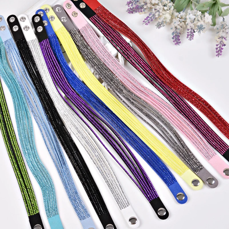 Браслеты с кристаллами для женщин ювелирные изделия 2018 оптовая продажа стразы