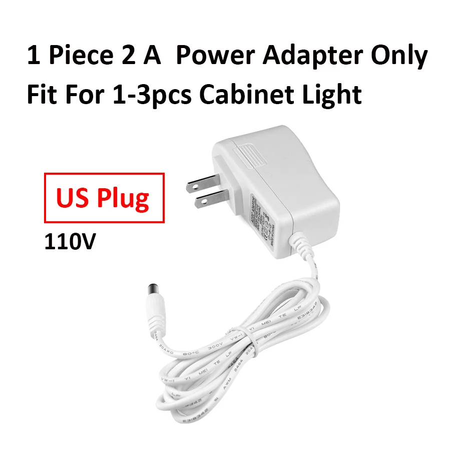 Only 1 Power 2A US DC 12V движения PIR Сенсор светодиодный свет лампа, 30/40/50 см шкаф для одежды шкаф Кухня украшения дома аварийного освещения - Цвет: Only 1 Power 2A US