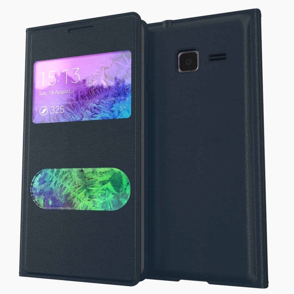 2016 Новый чехол для Samsung Galaxy Trend Lite S7390 S7392 кожаный с окошком просмотра|cover for samsung