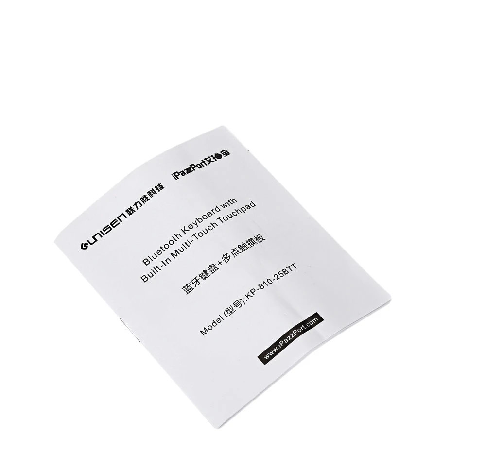 IPazzPort KP810 25BTT QWERTY клавиатура Bluetooth со встроенным Multi touch Touchpad сверхчувствительных