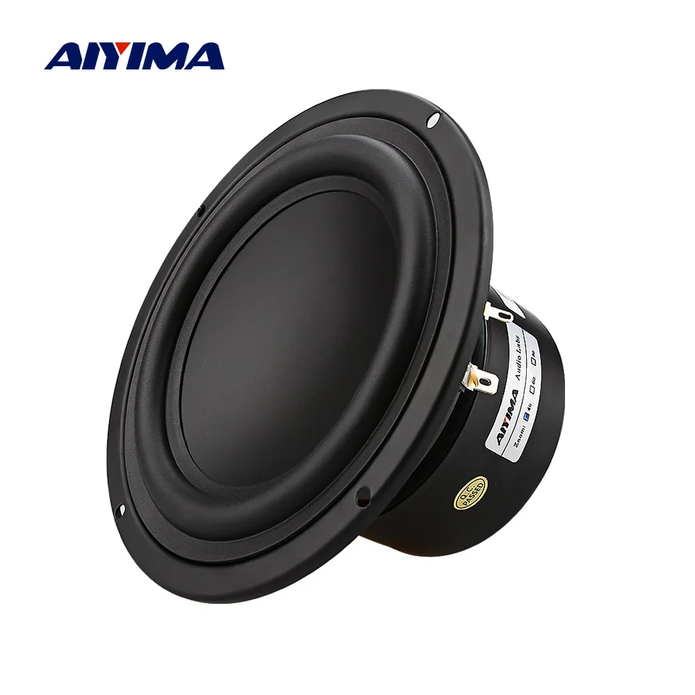 AIYIMA 1Pcs 5.25 Inch Subwoofer 4 8 Ohm 40W Woofer Speaker Strong Bass Home Theater For Bookshelf Speaker Car Audio DIY