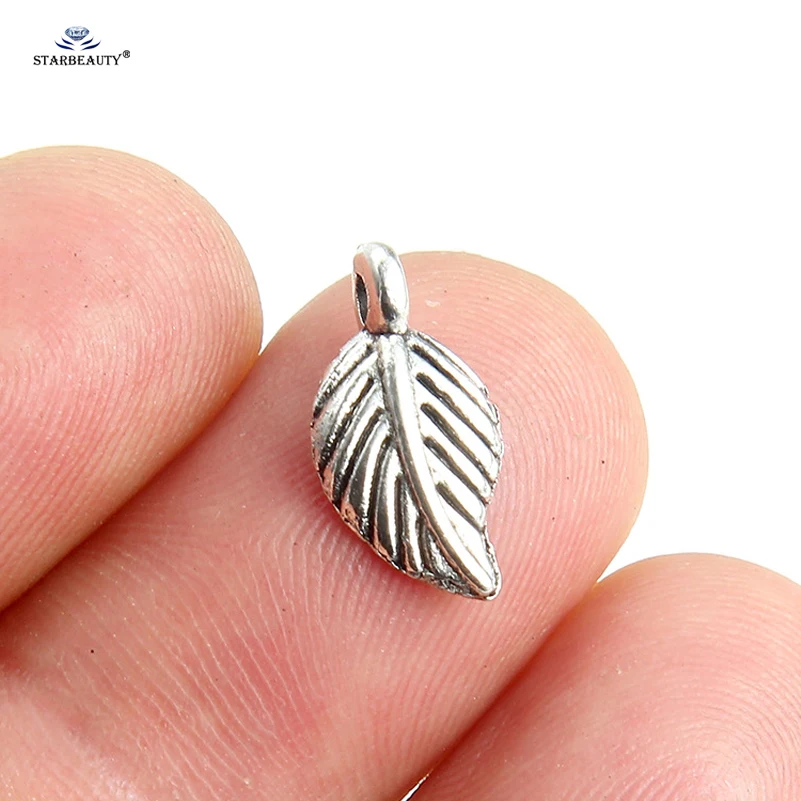 

Starbeauty 10pcs Cute Wide Leaf DIY Fashion Jewelry Accessories Making Component Charm Body Jewelry Findings Ear Piercing Parts