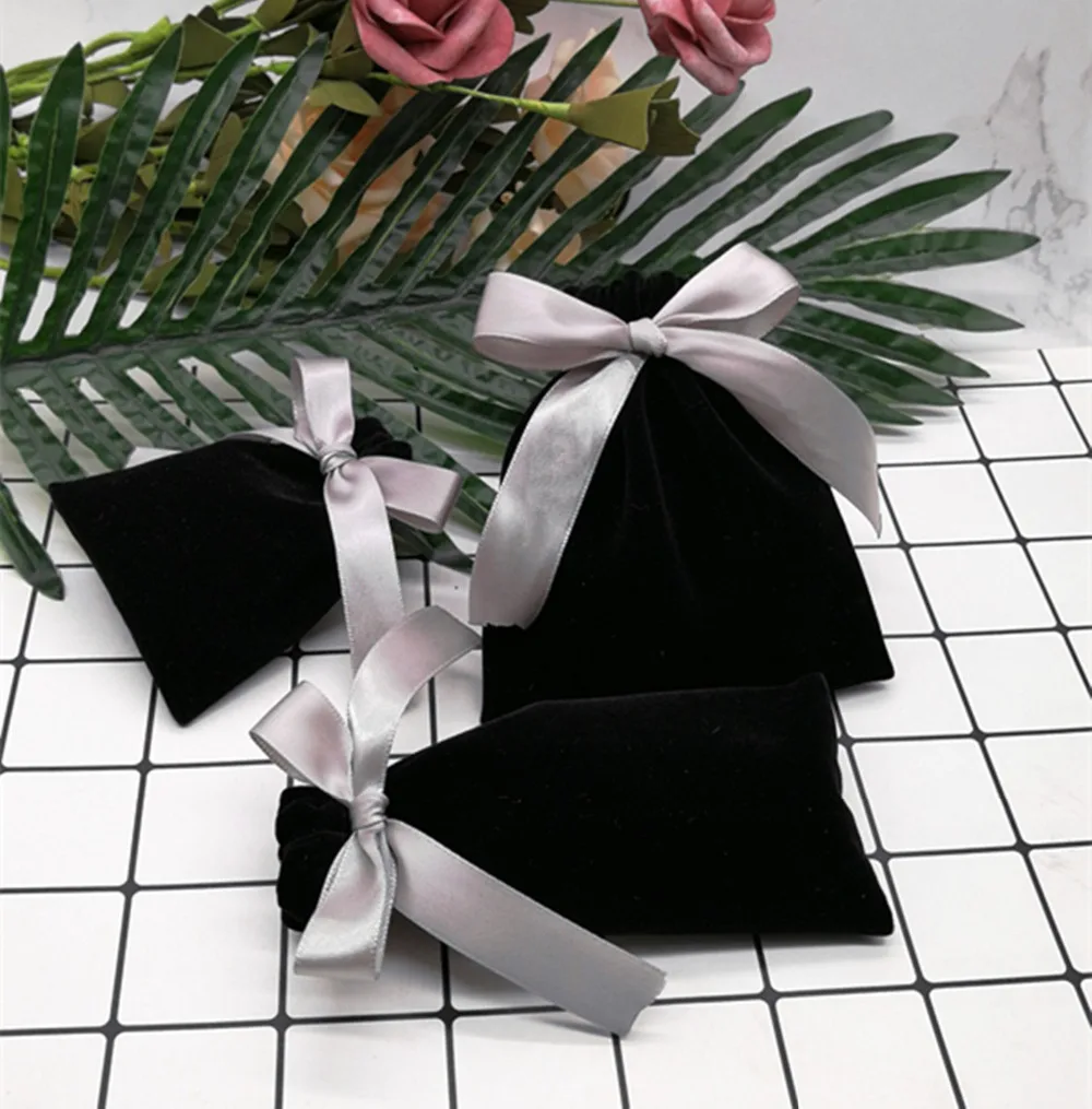 

kwaii jewelry packaging bags reusable handmade gift pouches velvet bag velvet drawstring pouches gift bags multi sizes tableware