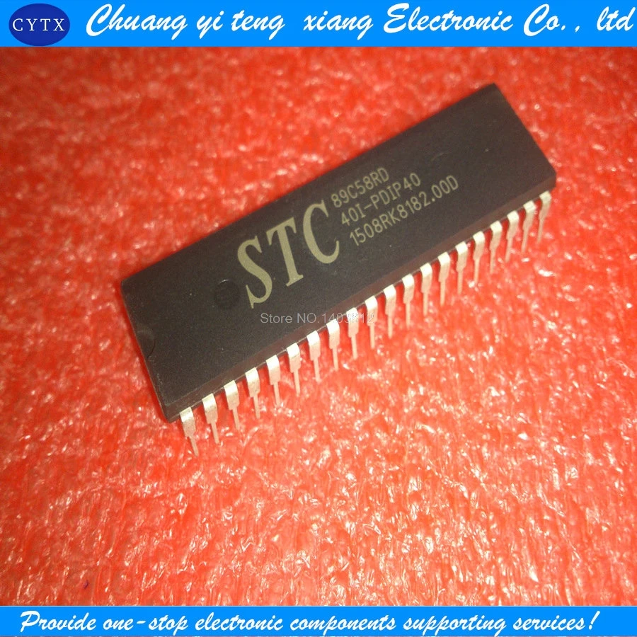 

STC89C58RD-40I + PDIP40 5 шт.
