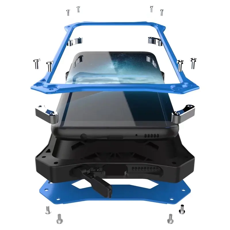 Брендовый R-JUST роскошный водонепроницаемый противоударный металлический