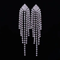 fashion bridal clip on earrings without piercing for women no ear hole pageant wedding