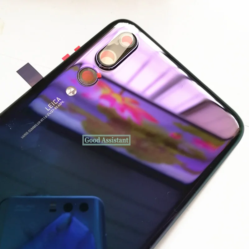 Для huawei P20 Pro CLT-AL01 CLT-TL01 CLT-L0J задняя Батарея крышка дверца батарейного Корпус чехол сзади Стекло объектив Запасные части