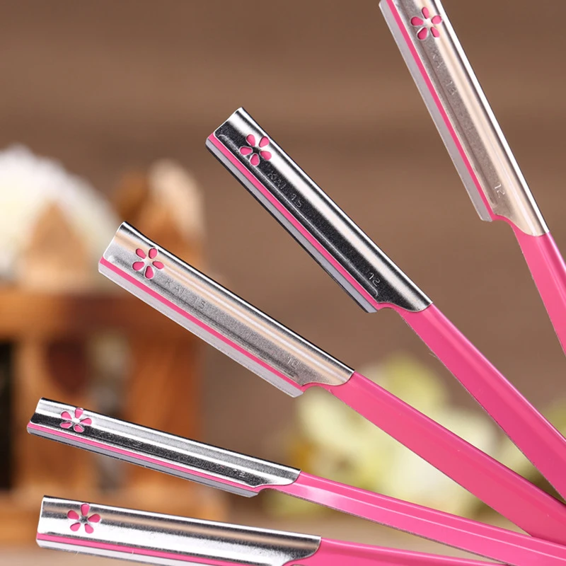 HAWARD Бритва для бровей, бритва для леди, бритва для бровей, триммер с одним лезвием, бритва для бровей, мини-инструменты для красоты, 5 шт./упаковка