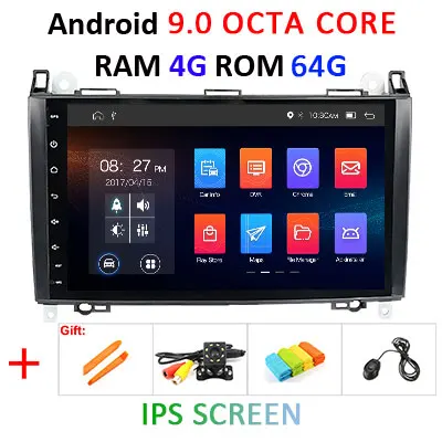 9.0 4G 64G IPS " DSP ips Android 9,0 4G 64G Автомобильный gps для Mercedes Benz Sprinter B200 b-класс W245 B170 W209 W169 A180 A160 W906 радио без dvd - Цвет: 9.0 4G 64G IPS