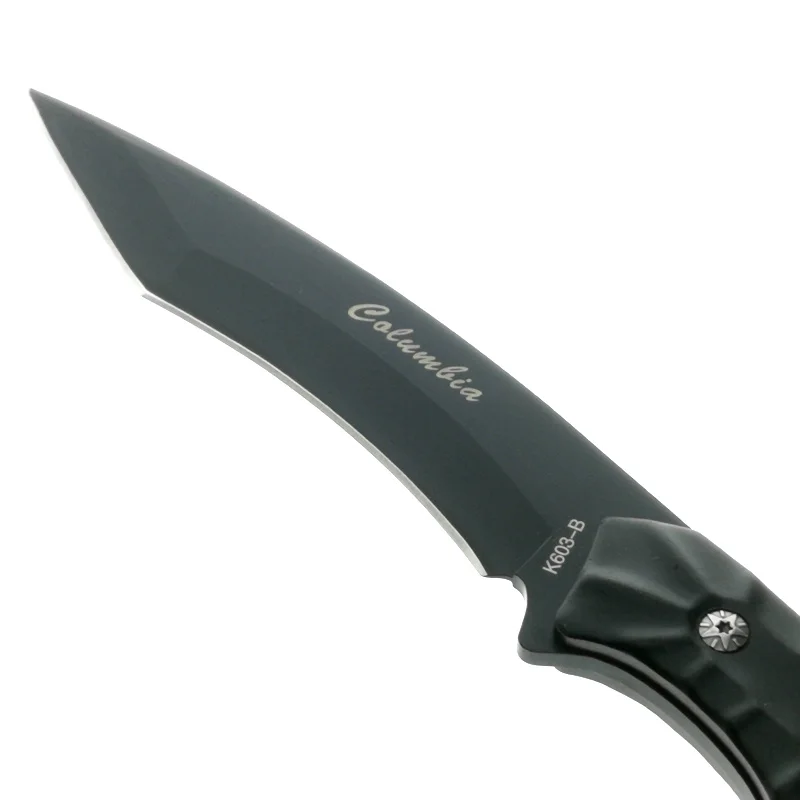 Mengoing Wilderness Multifunctional Army Knife 440C Steel Black Handle Survival Hunting Fixed Blade Knives Nylon Sheath | Инструменты