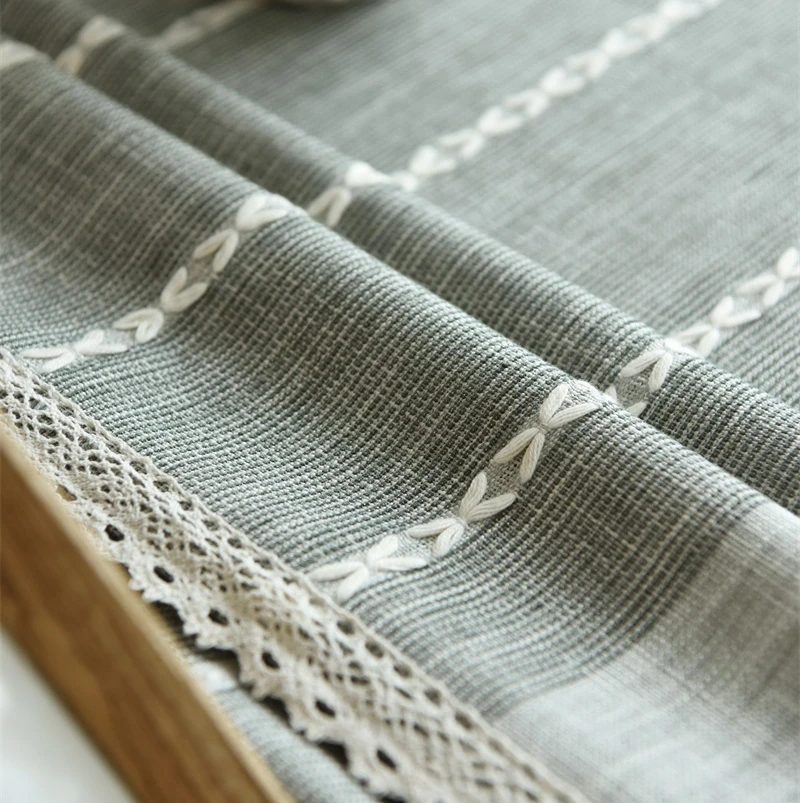 Японская стандартная скатерть из хлопка и льна современная простая для стола |