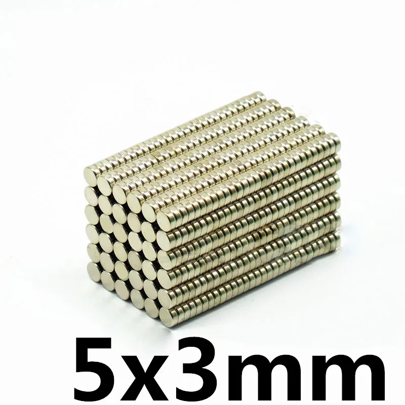50 шт. 5x3 постоянный магнит неодимовый N35 NdFeB супер сильный Мощный маленькие