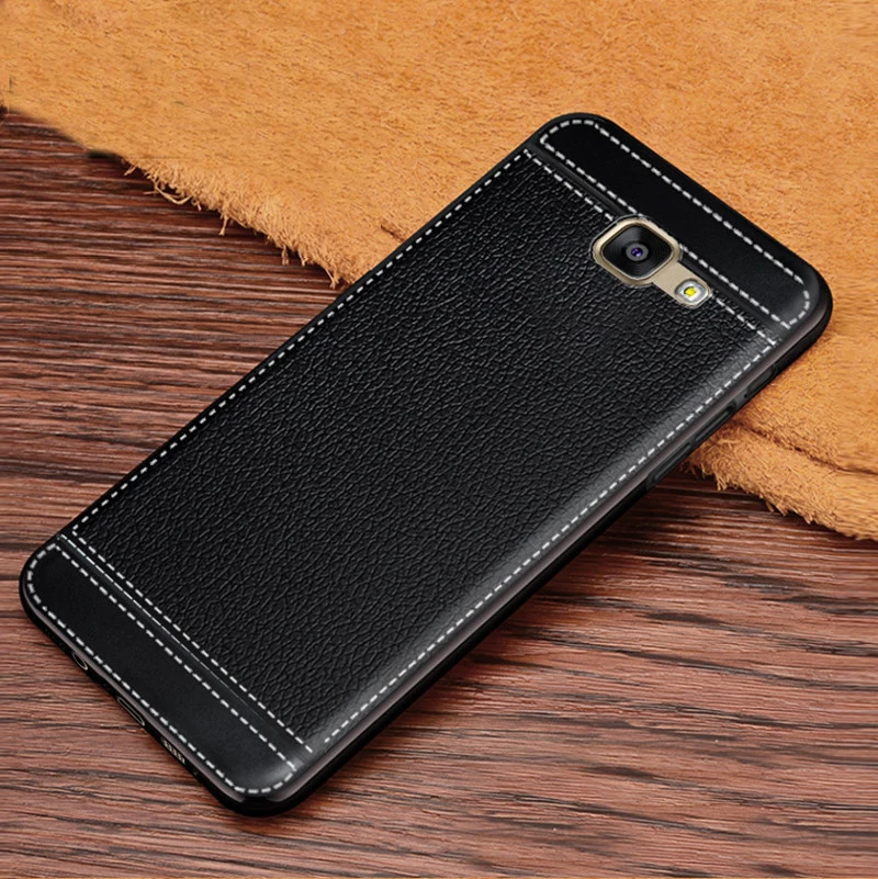 Чехол для Galaxy A7 2016 мягкий чехол из ТПУ с текстурой кожи Samsung A710 A7100 A710F A710M |