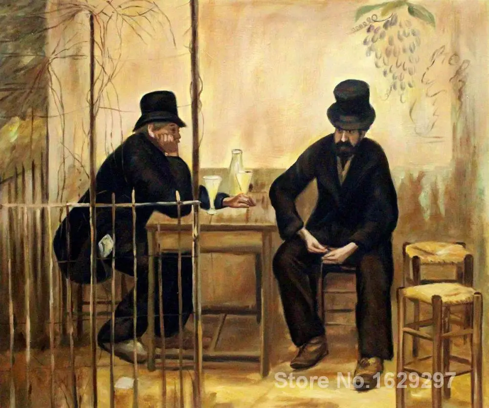 Absinthe Drinkers от Jean Francois Raffaelli картины для продажи домашний декор Ручная роспись